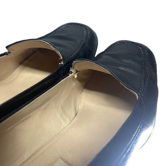 Vintage Y2K Chunky Heel Size 8.5 Maripe Black Leather Made in Brazil - Picture 10 of 13